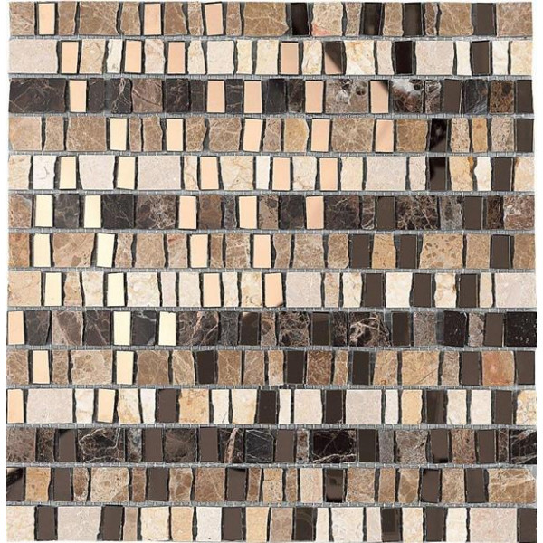 Dune Material-Mix-Mosaik Luxor 186725 creme/kupfer 30x30 cm
