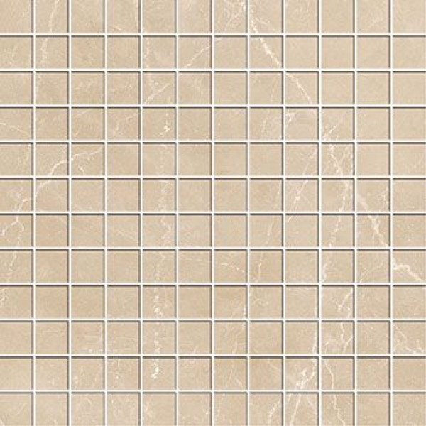 Tau Ceramics Crotone Mosaik Marmoroptik sand poliert 30x30 cm