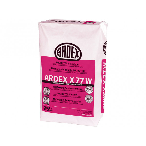 ARDEX X 77 W MICROTEC Flexkleber weiß 25 Kg