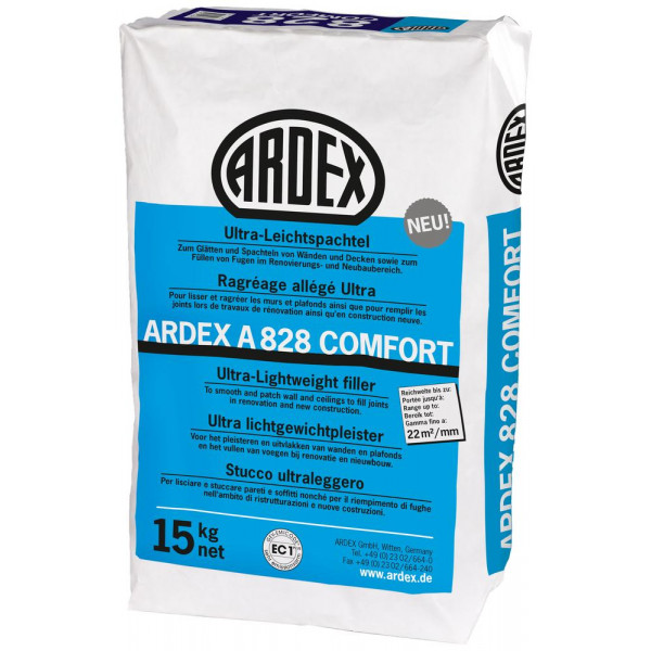 ARDEX A 828 COMFORT Ultra-Leichtspachtel 15 Kg