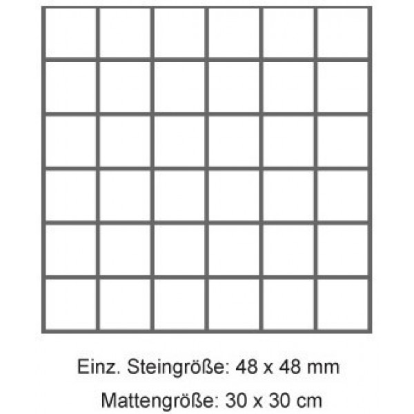 Zirconio Peek 30x30 cm Mosaik ash matt kalibriert Schiefer