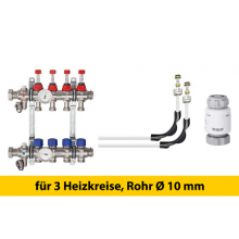 Schlüter Bekotec Anschlusspaket für 3 Heizkreise Rohr Ø 10 mm