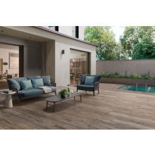Villeroy & Boch Oak Line Garden Outdoor Terrassenplatte Holzoptik walnut matt 40x120x2 cm
