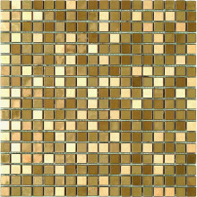 Dune Material-Mix-Mosaik Metallic Gold glänzend  30x30 cm