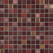 Jasba Fresh Mosaik mystic red-mix metallic glänzend 32x32 cm