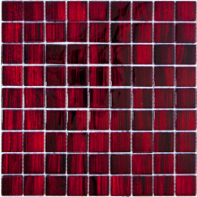 Bärwolf Jewelry Glasmosaik ruby red natur 30x30 cm