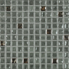 Jasba Amano Mosaik mittelgrau-metallic-mix glänzend 32x32 cm