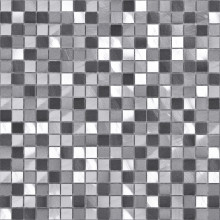 Bärwolf Pixel Kombimosaik graphit mix natur 30x30 cm