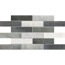 Agrob Buchtal Lunar Dekor weiß-grau-mix matt 7,5x30 cm 