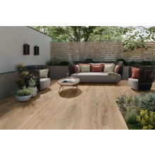 Terrassenplatte Villeroy & Boch Oak Line Outdoor caramel 40x120x2 cm Holzoptik matt 2896 WZ20