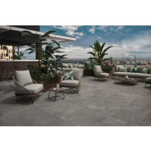 Terrassenplatten Villeroy & Boch Urban Jungle Outdoor 2888 TC90 dark grey matt 80x80x2 cm Betonoptik