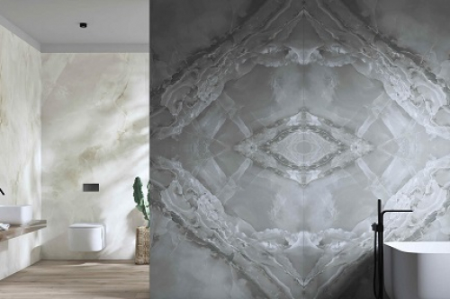 Arte Casa Marea Bodenfliesen Marmoroptik dunkelgrau poliert 60x120 cm