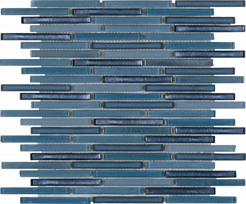 Dune vitra Deep Mosaik blau glänzend/matt 27x28 cm