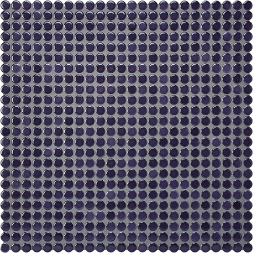 Jasba Loop Mosaik dunkelviolett glänzend 32x32 cm