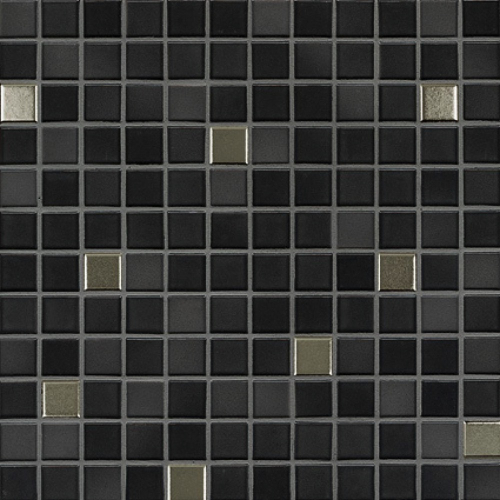 Jasba Fresh Mosaik midnight black-mix metallic glänzend 32x32 cm