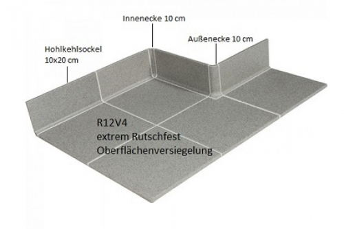 Villeroy & Boch Architectura gewerbliche Imbissfliese Bodenfliese grau matt 20x20x0,7 cm R12V4