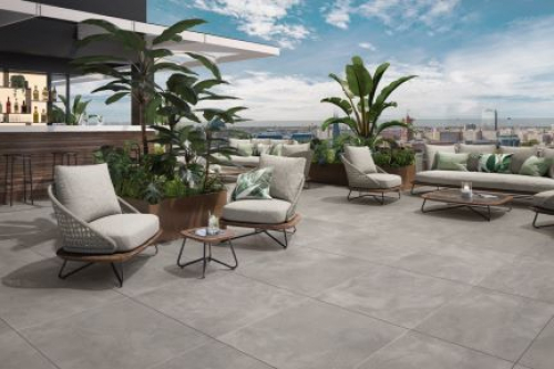 Terrassenplatten Villeroy & Boch Urban Jungle Outdoor 2888 TC60 grey matt 80x80x2 cm Betonoptik