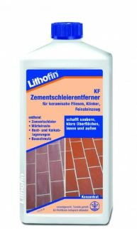Lithofin KF Zementschleierentferner für Feinsteinzeug u.a. keramische Fliesen ( 1 Liter )