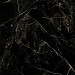 Tau Ceramics Portloren Bodenfliese Marmoroptik schwarz poliert glänzend 60x120 cm