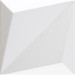 Dune ceramics Origami White Wandfliese weiß matt 25x25 cm