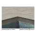 Villeroy & Boch Memphis Randplatte gerundet mit Tropfkante - Rechteck Betonoptik dark grey matt 40x80x2 cm