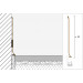 Schlüter Designbase SL AEEB/ED Sockelprofil Außenecke Alu edelstahl gebürstet L = 2,50 / H = 80 mm