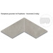 Villeroy & Boch Memphis Randplatte gerundet mit Tropfkante - Innenecke (2-teilig) Rechteck Betonoptik warm grey matt 40x80x3 cm