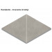 Villeroy & Boch Mont Blanc Randplatte - Innenecke (2-teilig) Quadrat Steinoptik silver matt 80x80x2 cm