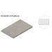 Villeroy & Boch Memphis Randplatte mit Tropfkante - Rechteck Betonoptik dark grey matt 40x80x2 cm