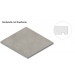 Villeroy & Boch Mont Blanc Randplatte mit Tropfkante - Quadrat Steinoptik silver matt 80x80x2 cm