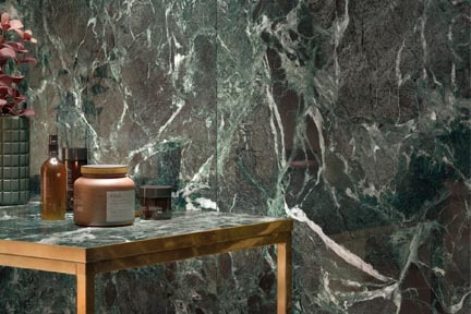 Mirage Jolie Bodenfliese Marmoroptik verda alpi glänzend 60x120 cm