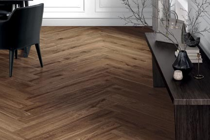 Mirage Kao Bodenfliese Holzoptik cocoa matt 20x120 cm