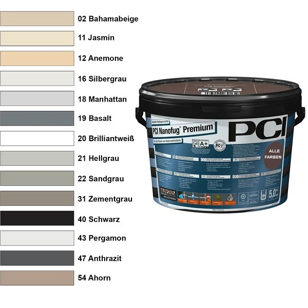 PCI Nanofug Premium Fugenmörtel Eimer 5 Kg