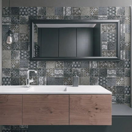 Steinmetz Flair Dekor-Mosaik Anthrazit Nut Matt 30x30 cm – Modernes Mosaik für edle Akzente