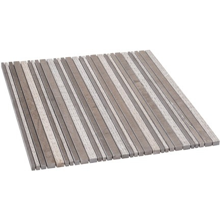 Steinmetz Scrapestone Dekor-Mosaik Cendre Matt 30x30 cm – Graues Mosaik für moderne Wand- und Bodenverkleidungen