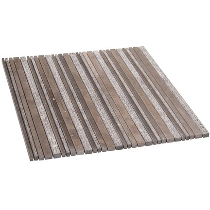 Steinmetz Scrapestone Dekor-Mosaik Choco Matt 30x30 cm – Schokoladenbraunes Mosaik für Wand und Boden