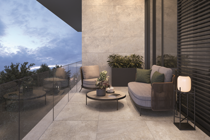 Villeroy & Boch Bourgogna Terrassenplatte Steinoptik grey matt 80x80x2 cm