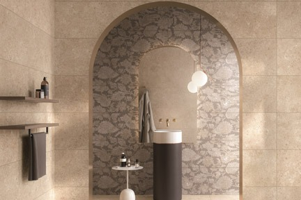 Villeroy & Boch Tri.Art Dekorfliese 40x120 cm – Steinoptik Damask Matt für elegante Wandgestaltungen